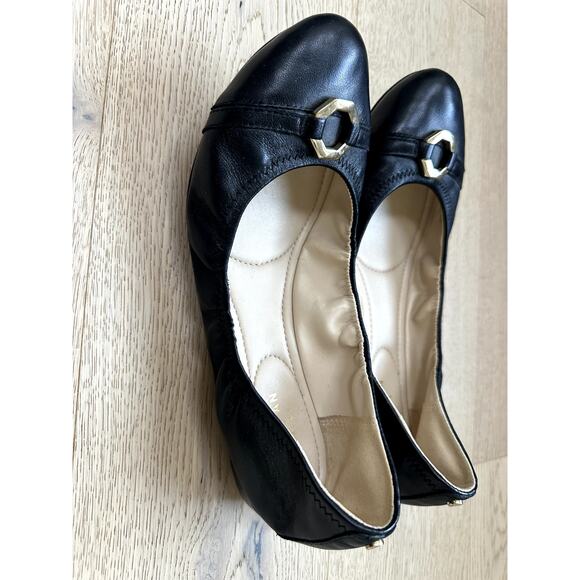 Cole Haan Black leather Ballet Flats Size 8.5 - Picture 2 of 6